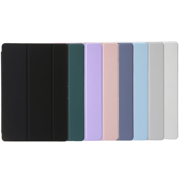 For Huawei MatePad Pro 13.2 2023 Clear Acrylic 3-Fold Leather Tablet Case(Lavender Purple)
