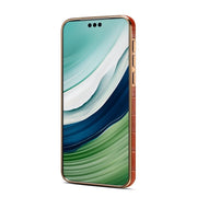 For Huawei Mate 60 Pro / Pro+ Denior Crocodile Texture Genuine Leather Electroplating Phone Case(Mocha Brown)