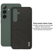 For Samsung Galaxy S24 5G imak Ruiyi Series Cloth Texture PU + PC Phone Case(Light Grey)