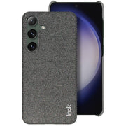 For Samsung Galaxy S24 5G imak Ruiyi Series Cloth Texture PU + PC Phone Case(Dark Grey)