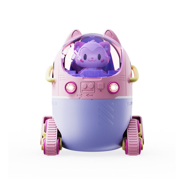 MJ066 220ML Portable Desktop Cute Cartoon Tank Car Air Humidifier with LED Lights, Model:USB(Pink)
