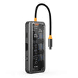 SW10V 10 in 1 Type-C to USB + HDMI + VGA + RJ45 + SD/TF + Audio 3.5 HUB Docking Station(Grey) - free shipping - PMC TechLife - Order now!