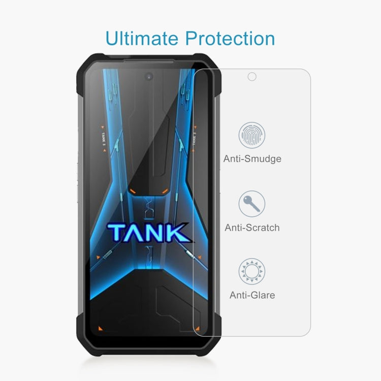 For Unihertz Tank 3 Pro 8849 10pcs 0.26mm 9H 2.5D Tempered Glass Film