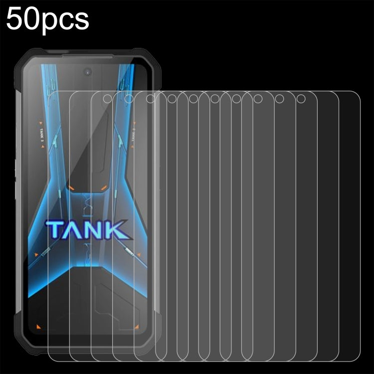 For Unihertz Tank 3 Pro 8849 50pcs 0.26mm 9H 2.5D Tempered Glass Film - Others by PMC TechLife | Online Shopping South Africa | PMC TechLife | Buy Now Pay Later Mobicred