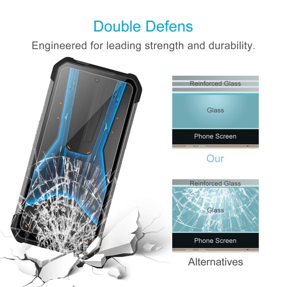 For Unihertz 8849 Tank 3S 50pcs 0.26mm 9H 2.5D Tempered Glass Film