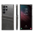 For Samsung Galaxy S24 Ultra 5G Fierre Shann Oil Wax Texture Leather Phone Case with Card Slots(Black) - free shipping - PMC Jewellery - Order now!