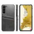For Samsung Galaxy S24 5G Fierre Shann Oil Wax Texture Leather Phone Case with Card Slots(Black) - Galaxy S24 5G Cases by FIERRE SHANN | Online Shopping South Africa | PMC Jewellery | Buy Now Pay Later Mobicred
