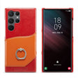 For Samsung Galaxy S24 Ultra 5G Fierre Shann Oil Wax Texture Genuine Leather Back Phone Case(Red) - free shipping - PMC Jewellery - Order now!