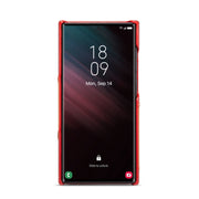 For Samsung Galaxy S24 Ultra 5G Fierre Shann Oil Wax Texture Genuine Leather Back Phone Case(Red)