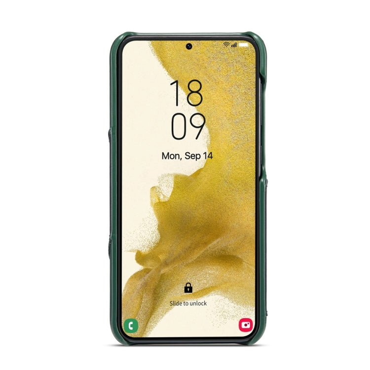 For Samsung Galaxy S24 5G Fierre Shann Oil Wax Texture Genuine Leather Back Phone Case(Black) - free shipping - PMC Jewellery - Order now!