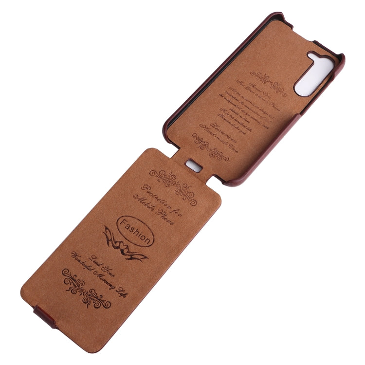 For Samsung Galaxy S24 5G Fierre Shann 64 Texture Vertical Flip PU Leather Phone Case(Brown)