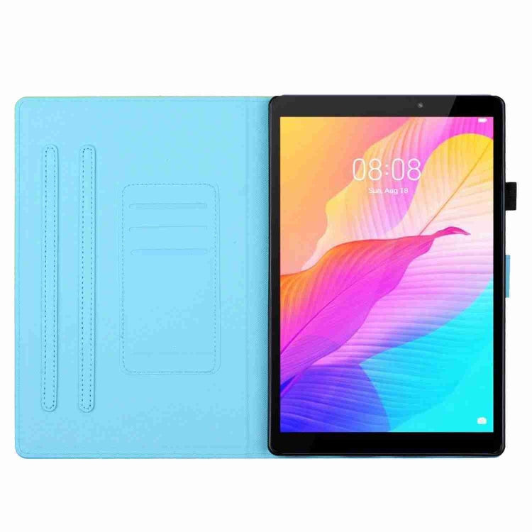 For iPad 11 Pro 2024 / 2020 / Air 4 10.9 Marble Pattern Stitching Smart Leather Tablet Case(Gold Blue) - iPad Air (2022) / (2020) 10.9 Cases by PMC TechLife | Online Shopping South Africa | PMC TechLife | Buy Now Pay Later Mobicred