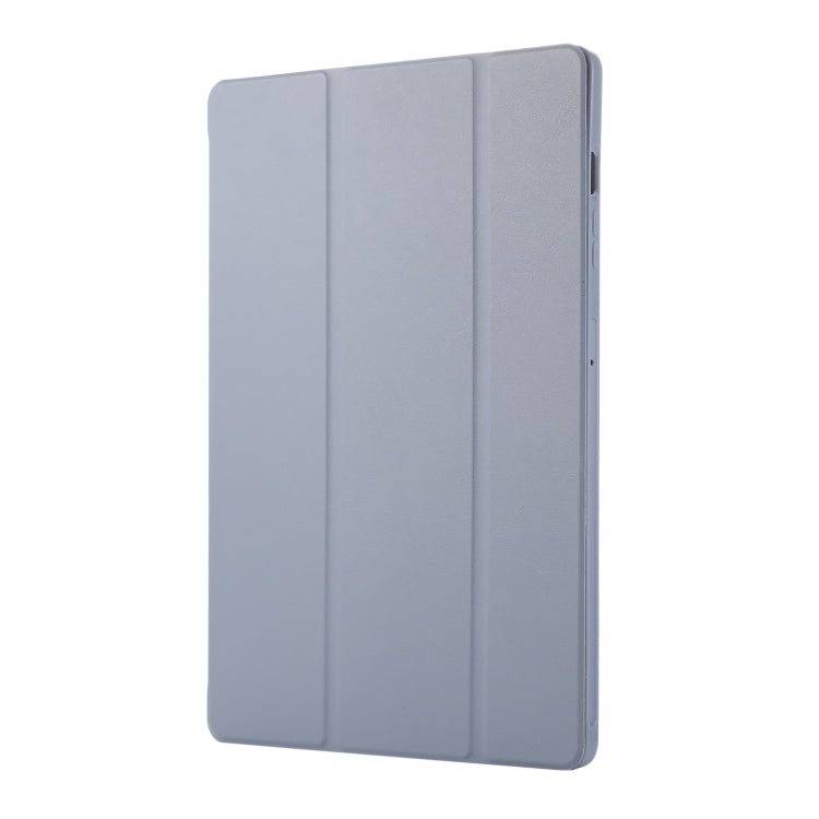 For Samsung Galaxy Tab S9+ / S10+ 3-Fold Pure Color TPU Leather Tablet Case with Pen Slot(Lavender)