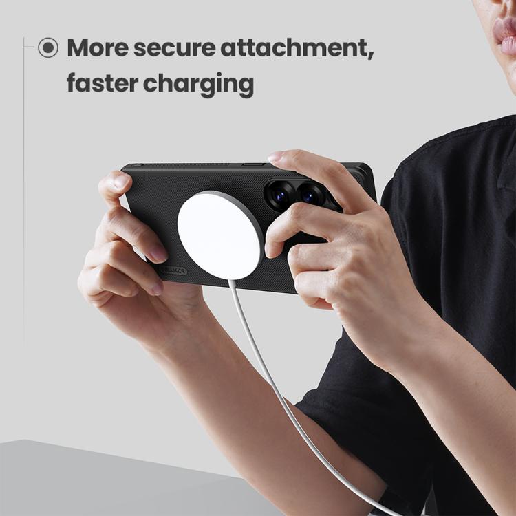 For Samsung Galaxy S25 Ultra 5G NILLKIN Frosted Shield Pro Magnetic Magsafe Phone Case(Green) - Galaxy S25 Ultra 5G Cases by NILLKIN | Online Shopping South Africa | PMc TechLife | Buy Now Pay Later Mobicred