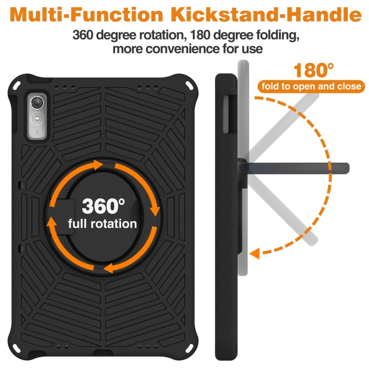 For Lenovo Tab P11 Gen2/P11 Pro/Pad Pro Spider King Silicone Protective Tablet Case(Black) - Lenovo by PMC TechLife | Online Shopping South Africa | PMC TechLife | Buy Now Pay Later Mobicred