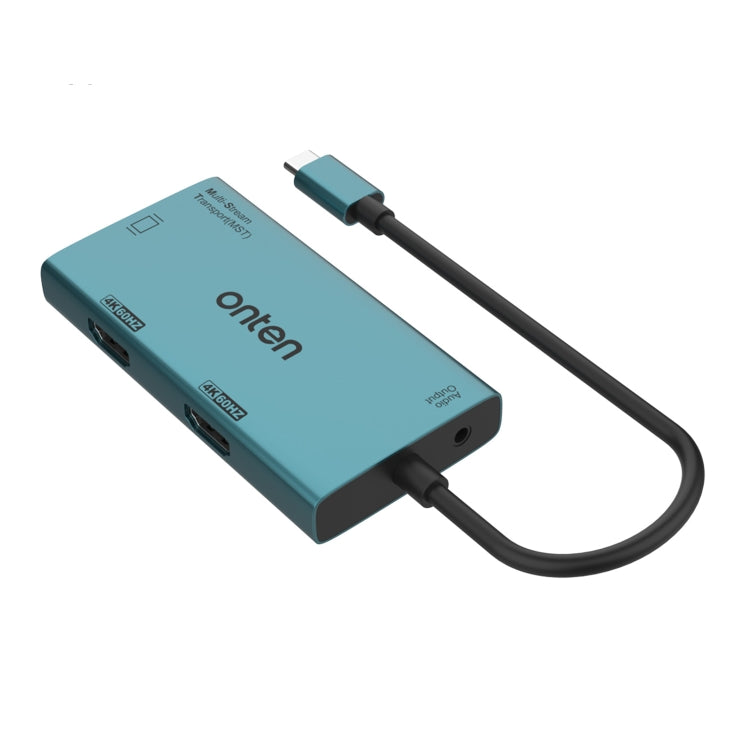 Onten M206 4K 60Hz 4 in 1 Type-C to Dual HDMI + VGA + 3.5mm Video Converter Adapter - free shipping - PMC Jewellery - Order now!