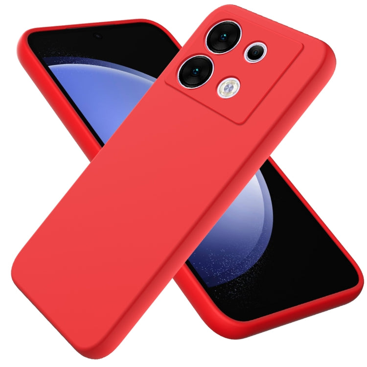 For Infinix Zero 30 5G Solid Color Liquid Silicone Dropproof Full Coverage Protective Case(Red) - Infinix Cases by PMC TechLife | Online Shopping South Africa | PMC TechLife | Buy Now Pay Later Mobicred