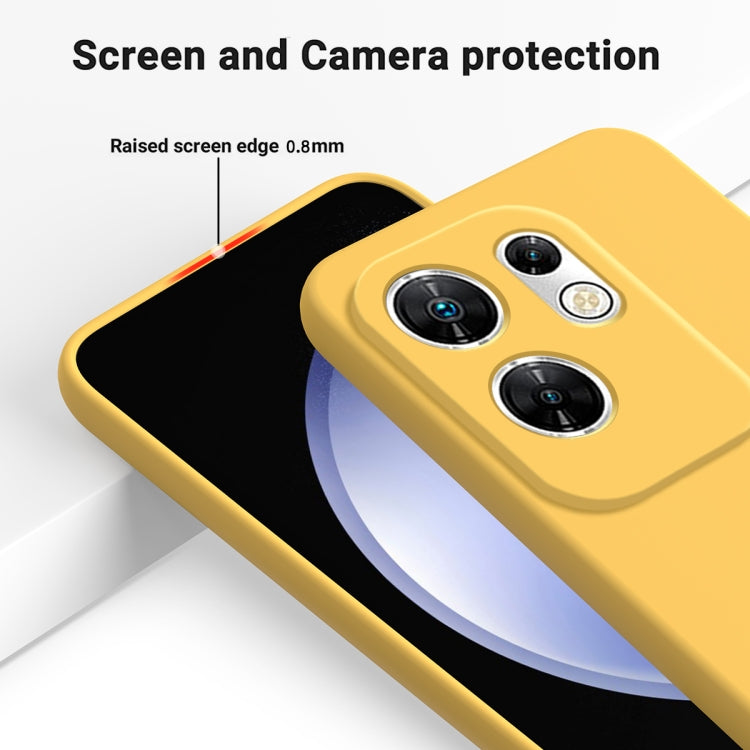 For Infinix Zero 30 4G Solid Color Liquid Silicone Dropproof Full Coverage Protective Case(Yellow) - Infinix Cases by PMC TechLife | Online Shopping South Africa | PMC TechLife | Buy Now Pay Later Mobicred