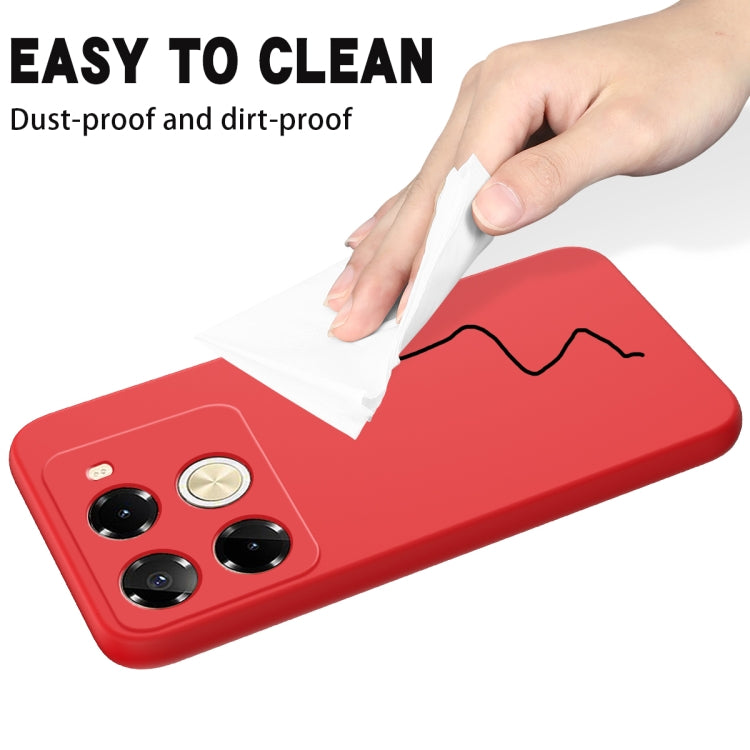 For Infinix Note 40 Pro 5G / 40 Pro+ 5G Solid Color Liquid Silicone Dropproof Full Coverage Protective Case(Red) - Infinix Cases by PMC TechLife | Online Shopping South Africa | PMC TechLife | Buy Now Pay Later Mobicred