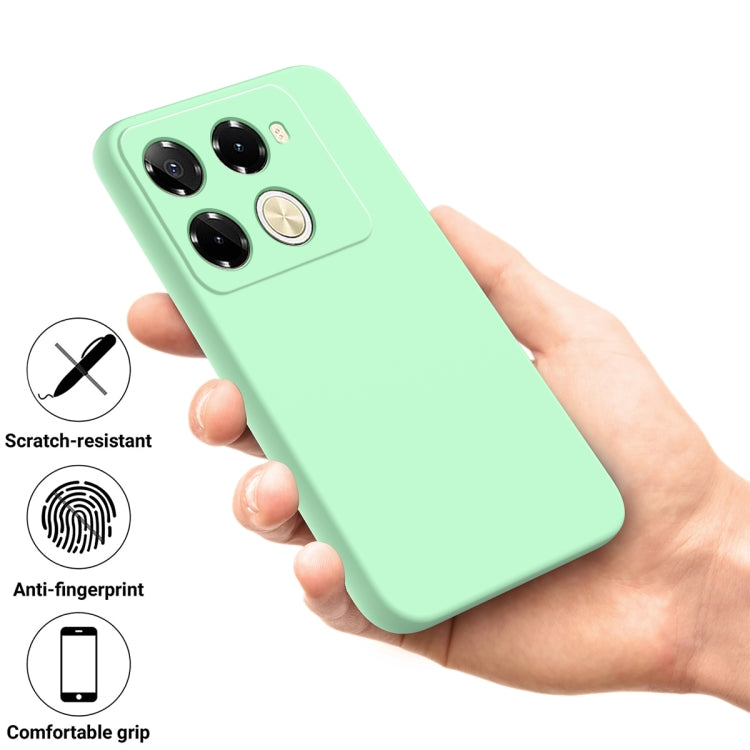 For Infinix Note 40 Pro 5G / 40 Pro+ 5G Solid Color Liquid Silicone Dropproof Full Coverage Protective Case(Green) - Infinix Cases by PMC TechLife | Online Shopping South Africa | PMC TechLife | Buy Now Pay Later Mobicred