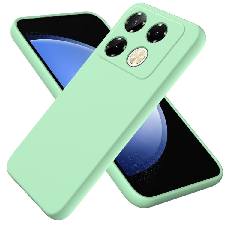 For Infinix Note 40 Pro 4G Solid Color Liquid Silicone Dropproof Full Coverage Protective Case(Green) - Infinix Cases by PMC TechLife | Online Shopping South Africa | PMC TechLife | Buy Now Pay Later Mobicred