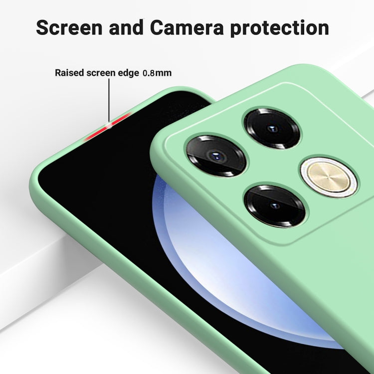 For Infinix Note 40 Pro 4G Solid Color Liquid Silicone Dropproof Full Coverage Protective Case(Green) - Infinix Cases by PMC TechLife | Online Shopping South Africa | PMC TechLife | Buy Now Pay Later Mobicred