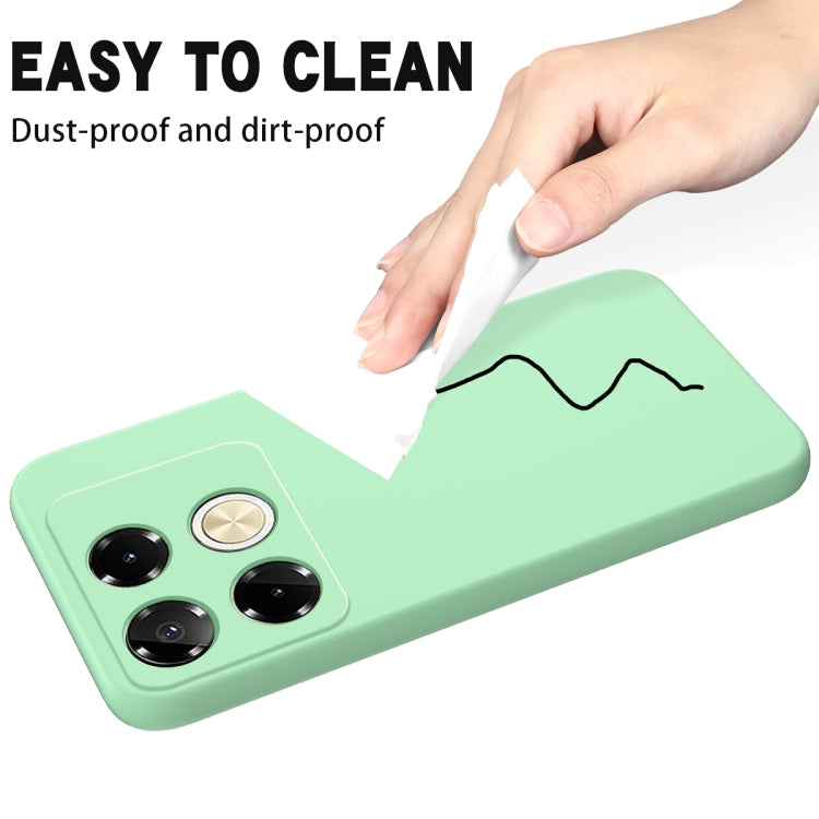 For Infinix Note 40 Pro 4G Solid Color Liquid Silicone Dropproof Full Coverage Protective Case(Green) - Infinix Cases by PMC TechLife | Online Shopping South Africa | PMC TechLife | Buy Now Pay Later Mobicred