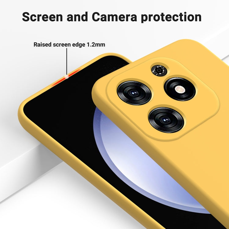 For Tecno Spark 20C/Go 2024 Solid Color Liquid Silicone Dropproof Full Coverage Protective Case(Yellow) - Tecno Cases by PMC Jewellery | Online Shopping South Africa | PMC Jewellery | Buy Now Pay Later Mobicred