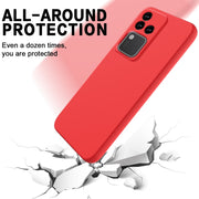 For vivo S18 / S18 Pro / V30 / V30 Pro Solid Color Liquid Silicone Dropproof Full Coverage Protective Case(Red)