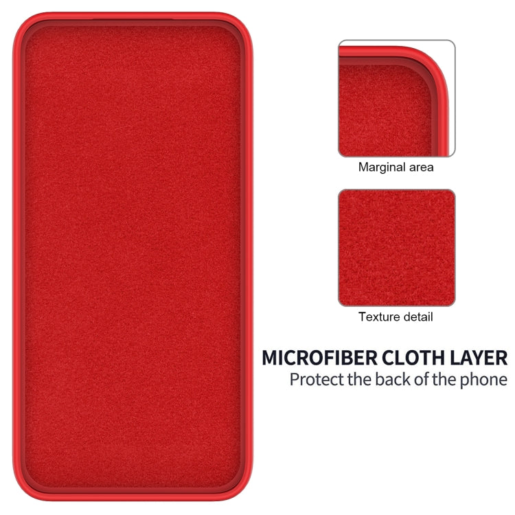 For Xiaomi Redmi K70/K70 Pro Solid Color Liquid Silicone Dropproof Full Coverage Phone Case(Red)