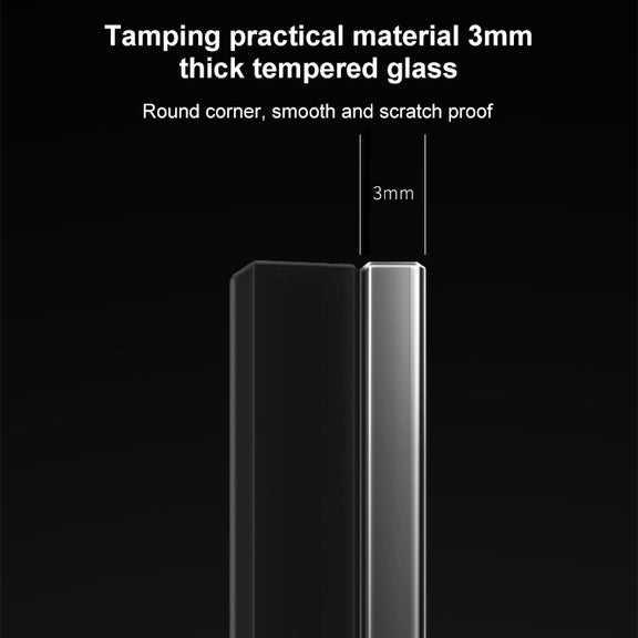 86mm Round LED Tempered Glass Switch Panel, Gray Round Glass, Style:One Open Multiple Control