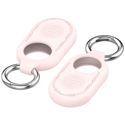 For Samsung Galaxy SmartTag 2 Location Tracker Portable Silicone Protective Case(Light Pink) - SmartTag Accessories by PMC Jewellery | Online Shopping South Africa | PMC Jewellery