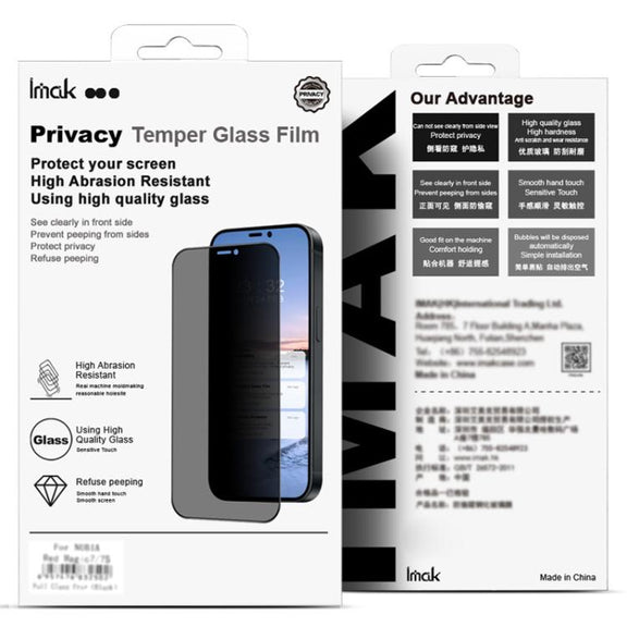 For iPhone 16e imak HD Full Screen Anti-spy Tempered Glass Protective Film