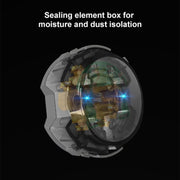 86mm Round LED Tempered Glass Switch Panel, Gold Round Glass, Style:Computer Socket