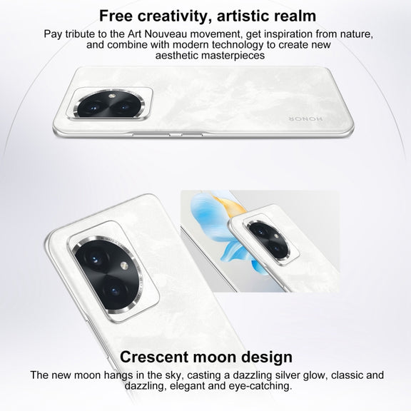 Honor 100, 16GB+512GB, Screen Fingerprint Identification, 6.7 inch MagicOS 7.2 Snapdragon 7 Gen 3 Octa Core up to 2.63GHz, Network: 5G, NFC, OTG, Support Google Play(White)