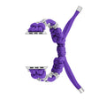 For Apple Watch Ultra 2 49mm Chrysanthemum Beads Paracord Braided Watch Band(Purple) - Watch Bands by PMC TechLife | Online Shopping South Africa | PMC TechLife | Buy Now Pay Later Mobicred