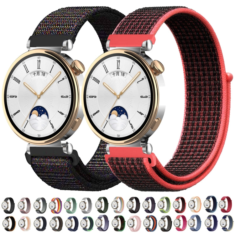 18mm Universal Nylon Loop Watch Band(Dark Navy Bblue)