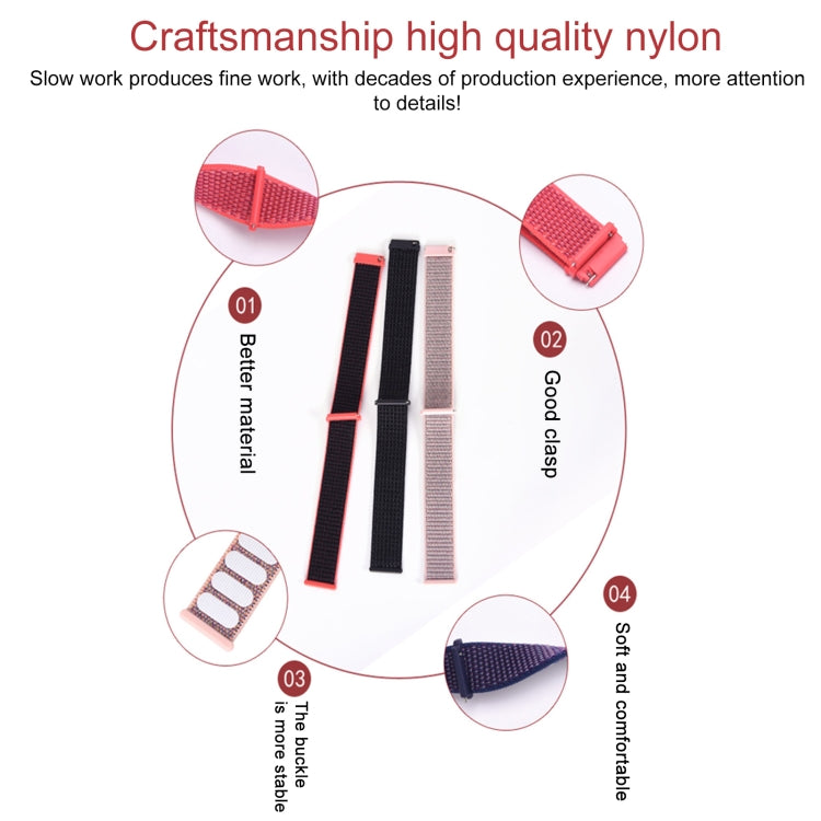 18mm Universal Nylon Loop Watch Band(Colorful)
