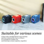 T&G TG661 Colorful LED Portable Outdoor Wireless Bluetooth Speaker(Red)