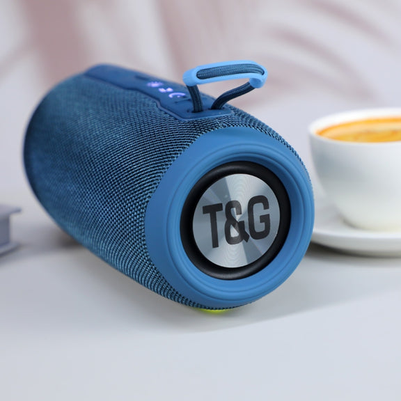 T&G TG663 Portable Colorful LED Wireless Bluetooth Speaker Outdoor Subwoofer(Grey)