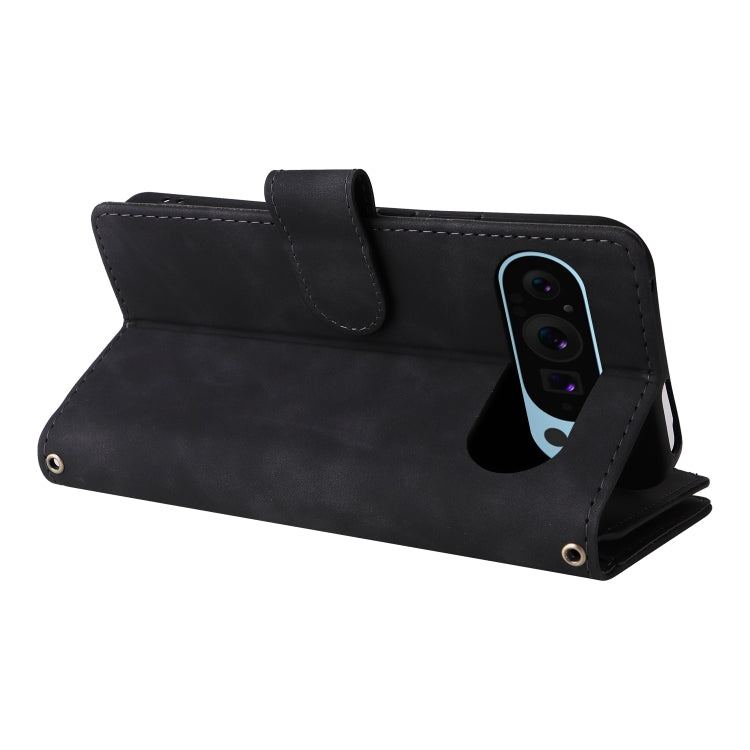 For Google Pixel 9 Multifunctional Multi-Card Wallet Phone Leather Case(Black) - Google Cases by PMC TechLife | Online Shopping South Africa | PMC TechLife | Buy Now Pay Later Mobicred
