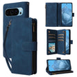For Google Pixel 9 Multifunctional Multi-Card Wallet Phone Leather Case(Blue) - Google Cases by PMC TechLife | Online Shopping South Africa | PMC TechLife | Buy Now Pay Later Mobicred