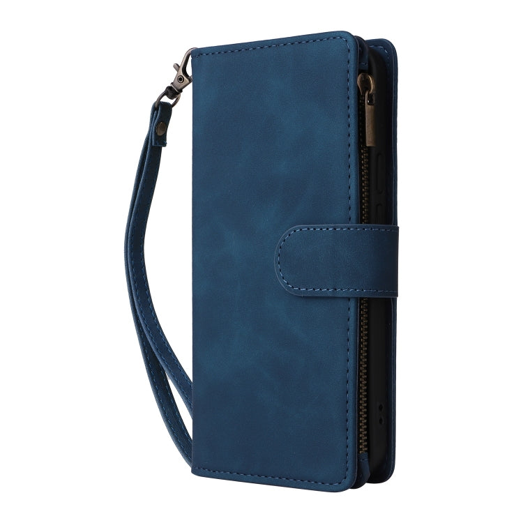 For Google Pixel 9 Multifunctional Multi-Card Wallet Phone Leather Case(Blue) - Google Cases by PMC TechLife | Online Shopping South Africa | PMC TechLife | Buy Now Pay Later Mobicred