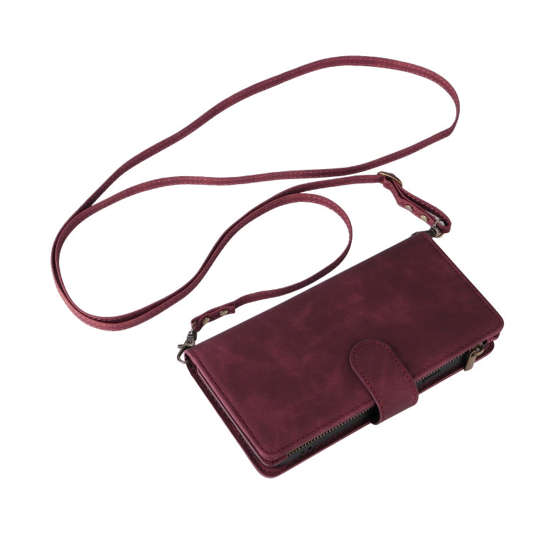 For Google Pixel 9 Multifunctional Multi-Card Wallet Phone Leather Case(Wine Red) - Google Cases by PMC TechLife | Online Shopping South Africa | PMC TechLife | Buy Now Pay Later Mobicred