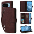 For Google Pixel 9 Multifunctional Multi-Card Wallet Phone Leather Case(Coffee) - Google Cases by PMC TechLife | Online Shopping South Africa | PMC TechLife | Buy Now Pay Later Mobicred