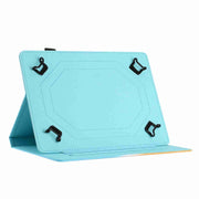 For 10 inch Painted Pattern Stitching Leather Tablet Case(Flower Deer)