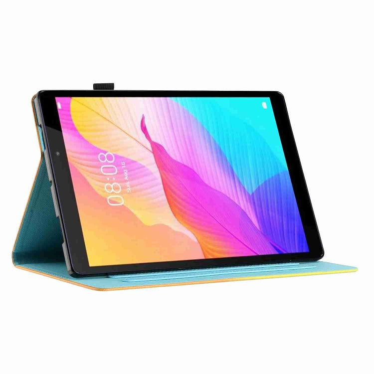 For iPad 11 Pro 2024 / 2020 / Air 4 10.9 Painted Pattern Stitching Smart Leather Tablet Case(Colorful Wolf) - iPad Air (2022) / (2020) 10.9 Cases by PMC TechLife | Online Shopping South Africa | PMC TechLife | Buy Now Pay Later Mobicred