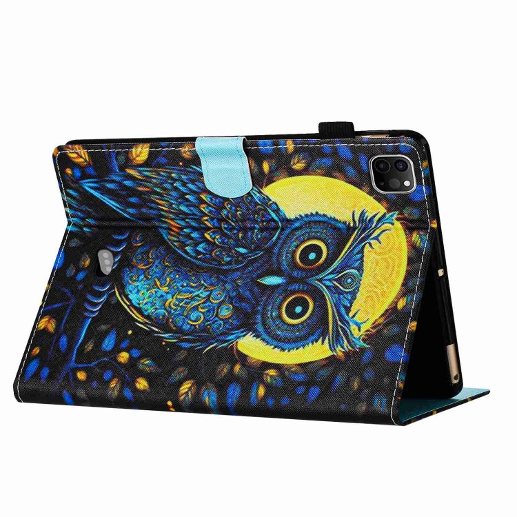 For iPad 11 Pro 2024 / 2020 / Air 4 10.9 Painted Pattern Stitching Smart Leather Tablet Case(Moonlight Eagle) - iPad Air (2022) / (2020) 10.9 Cases by PMC TechLife | Online Shopping South Africa | PMC TechLife | Buy Now Pay Later Mobicred