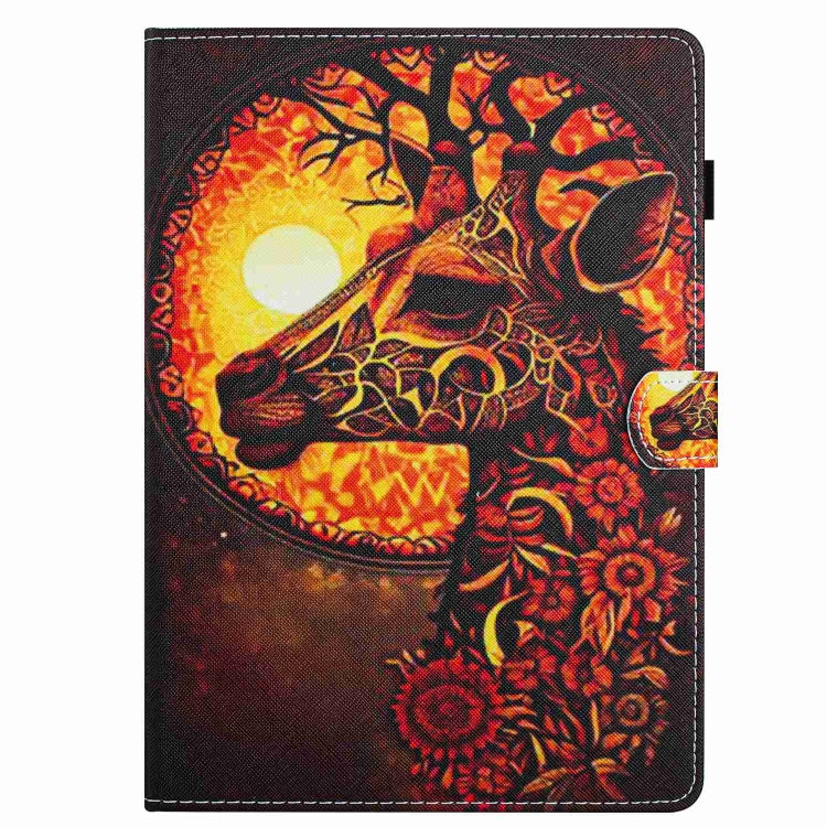 For iPad 11 Pro 2024 / 2020 / Air 4 10.9 Painted Pattern Stitching Smart Leather Tablet Case(Flower Deer) - iPad Air (2022) / (2020) 10.9 Cases by PMC TechLife | Online Shopping South Africa | PMC TechLife | Buy Now Pay Later Mobicred