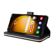 For Samsung Galaxy S24 Ultra 5G 9-Card Slots Zipper Wallet Bag Leather Phone Case(Black)